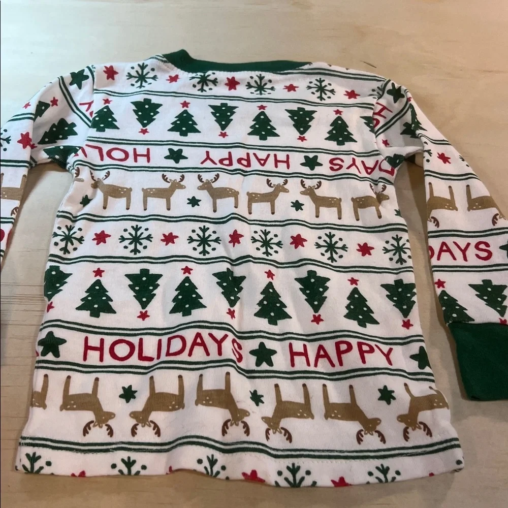 Carter's Green and Red Holiday Pajama Set  100 % Cotton Sz 18M